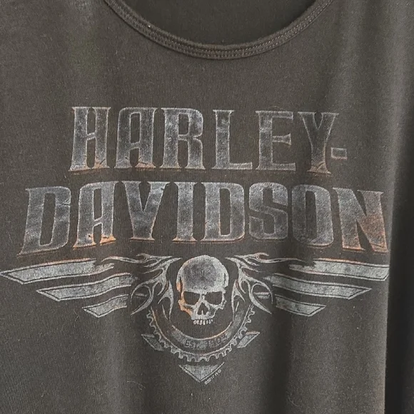 ✨️ Harley-Davidson Black Skull Graphic Tank - Picture 2 of 5